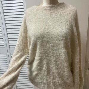 12th Tribe Soft Cream Crew Neck Sweater